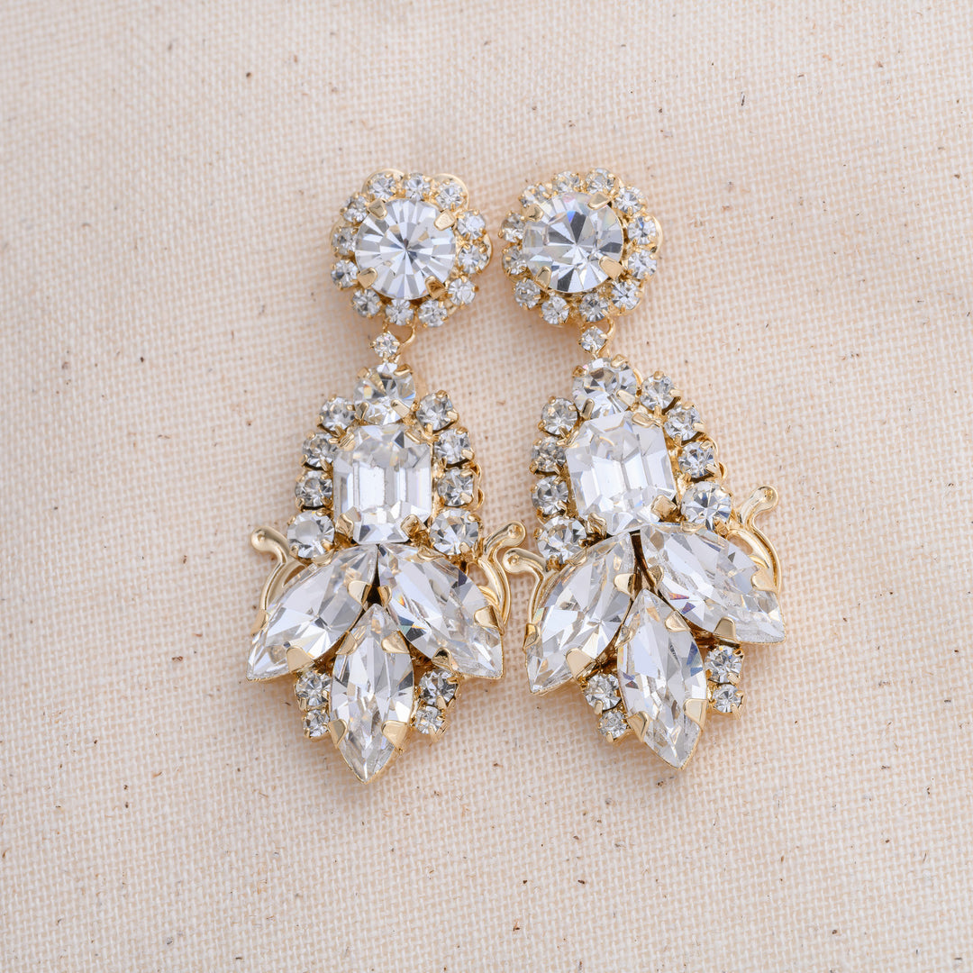 CEMILE Swarovski Statement Earrings