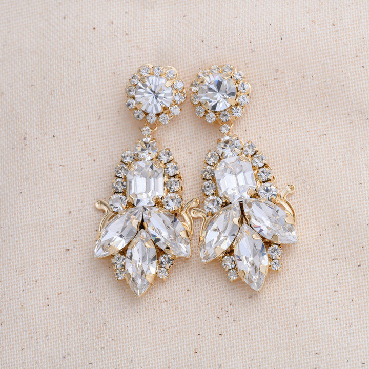 CEMILE Swarovski Statement Earrings