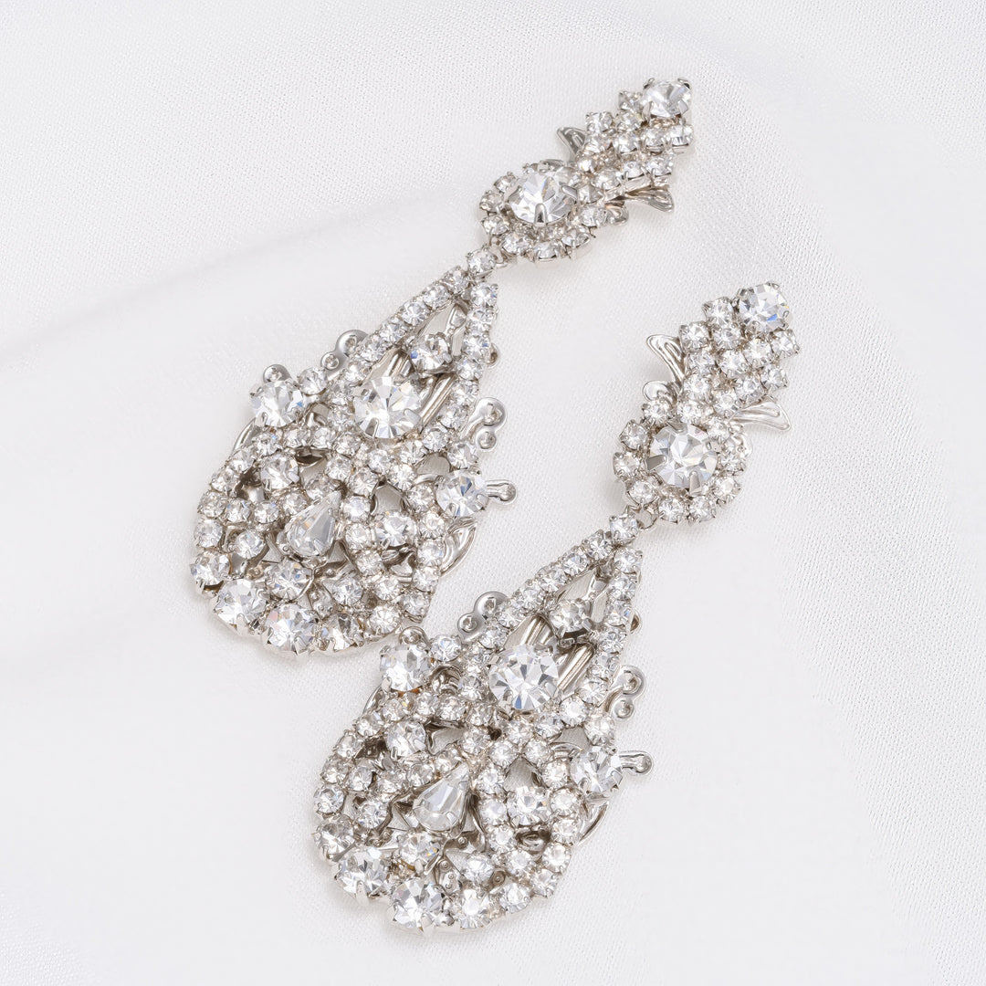 DILARA Swarovski Statement Earrings