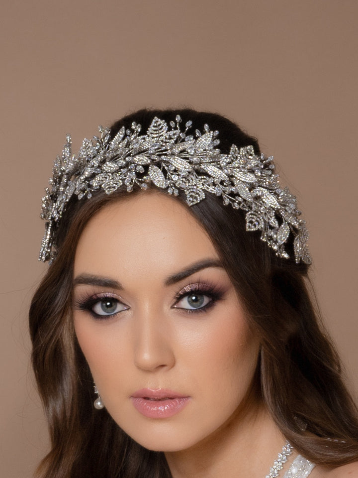 DINARA Swarovski Luxurious Wedding Headpiece