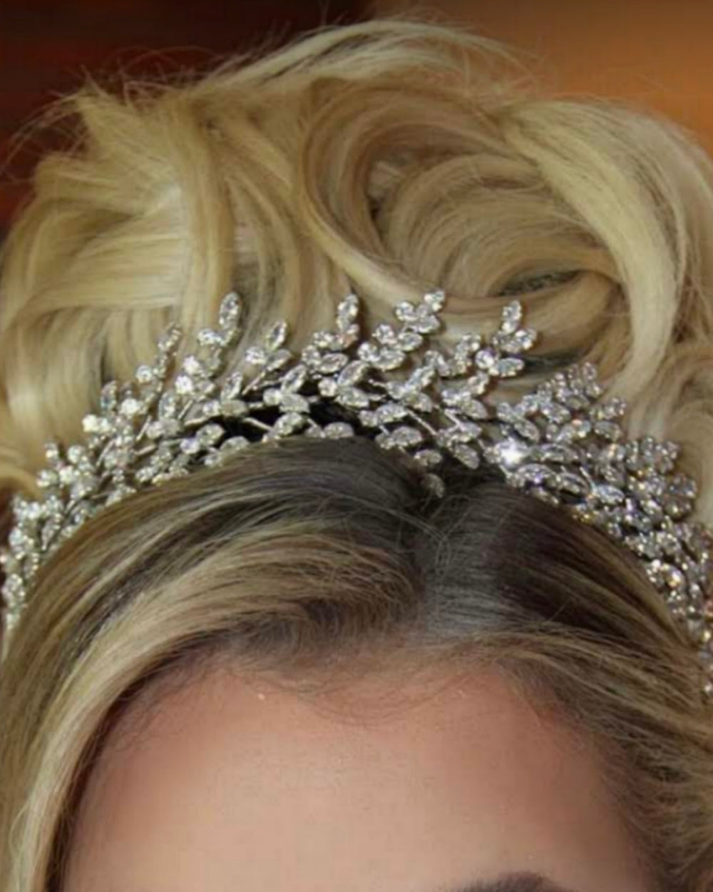 FIONA Rose Gold Swarovski Bridal Headband