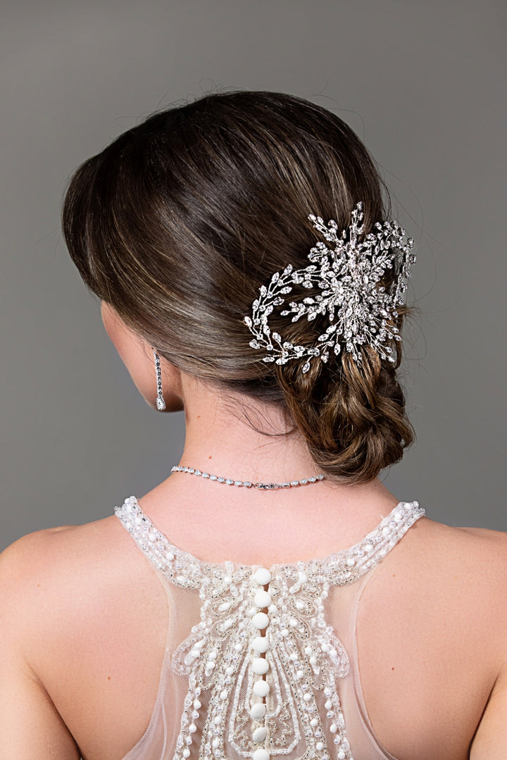 LULIA Bridal Hair Comb with Swarovski Crystals