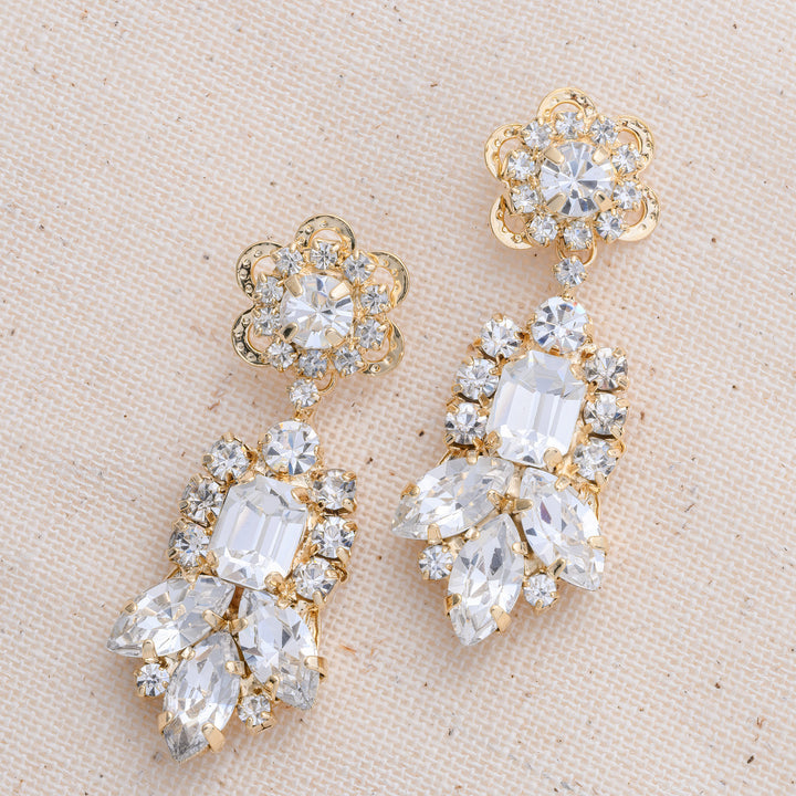 LALE Swarovski Drop Earrings