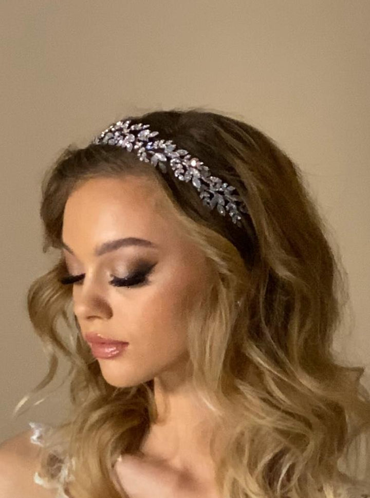 NICCI Rose Gold Luxurious Swarovski Bridal Headpiece