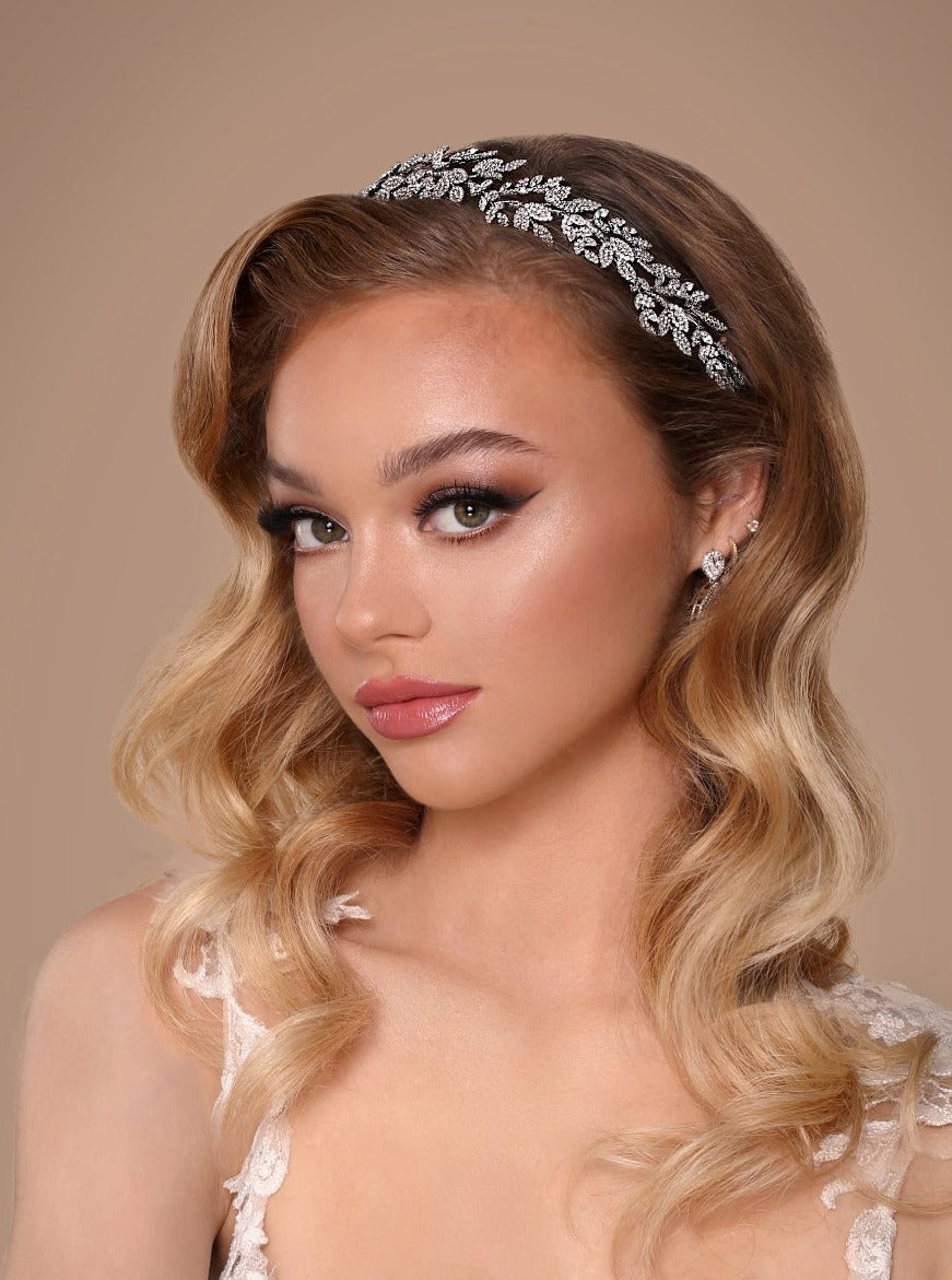 NICCI Rose Gold Luxurious Swarovski Bridal Headpiece