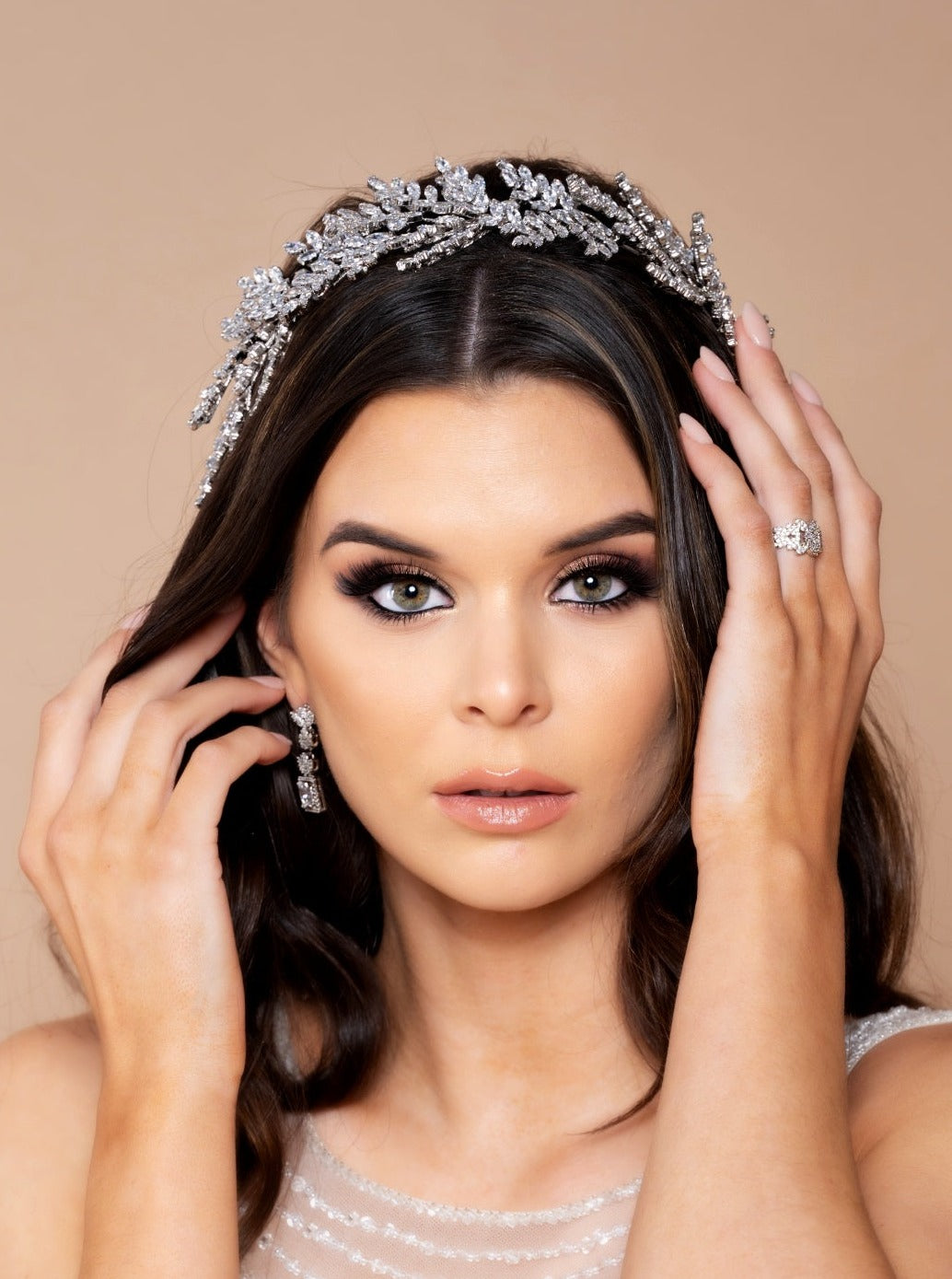 Buy NORABEL Swarovski Headpiece Online | Ellee Couture Boutique