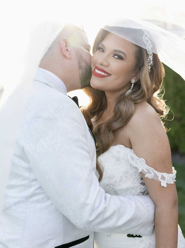 RAIN Wedding Headpiece, Swarovski Hair Comb - Side Piece