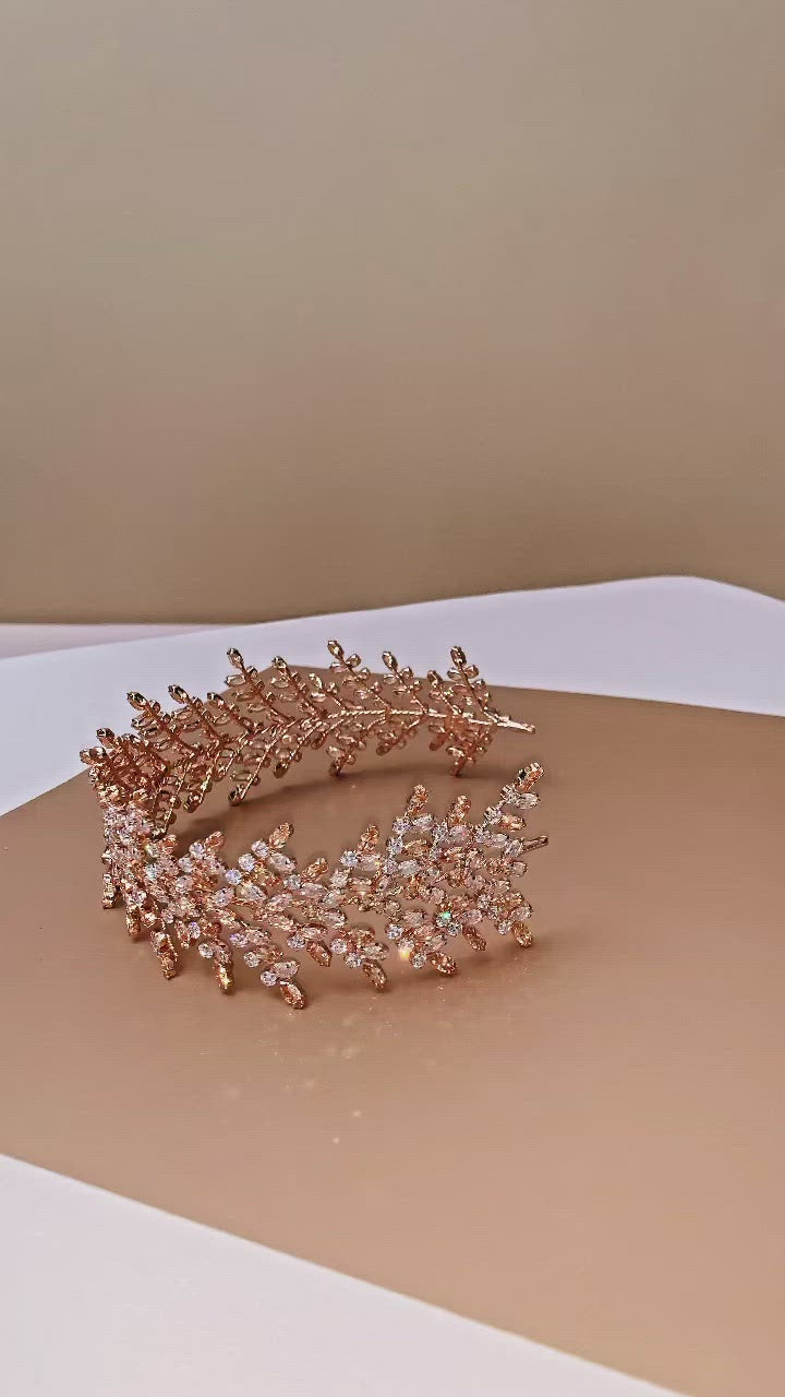 FIONA Swarovski Bridal Headband, Wedding Headband