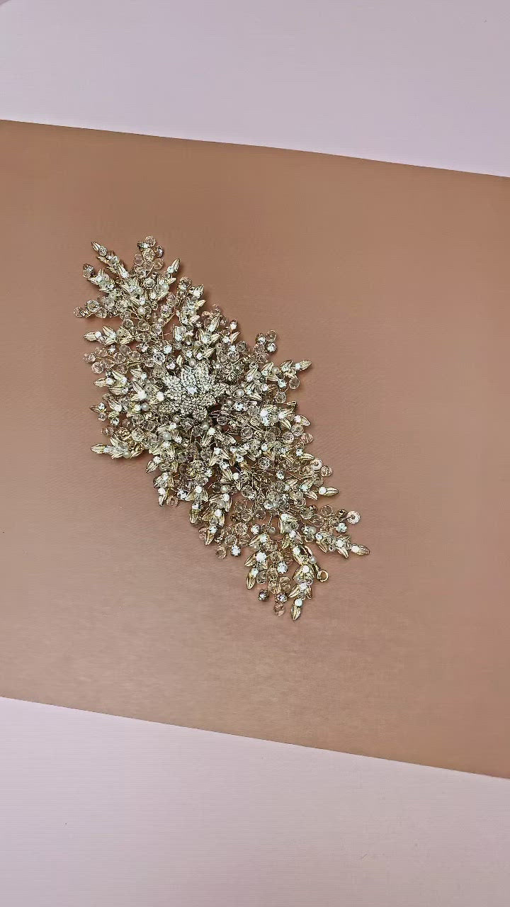 MARQUESA Bridal Haircomb, Swarovski Wedding Headpiece