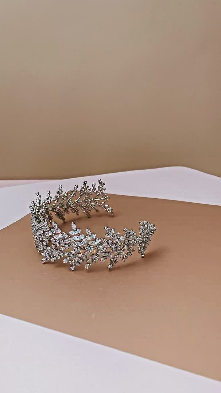 FIONA Swarovski Bridal Headband, Wedding Headband