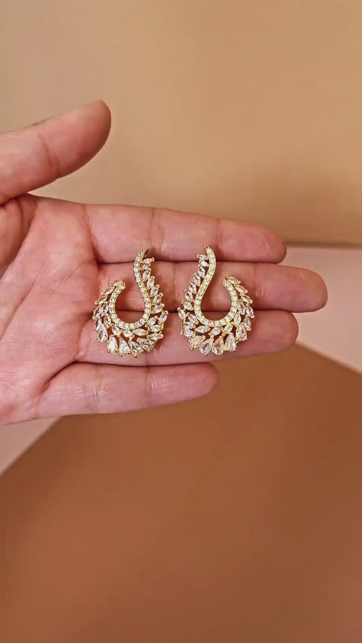 DIAMOND LUX Earrings with Simulated Diamonds