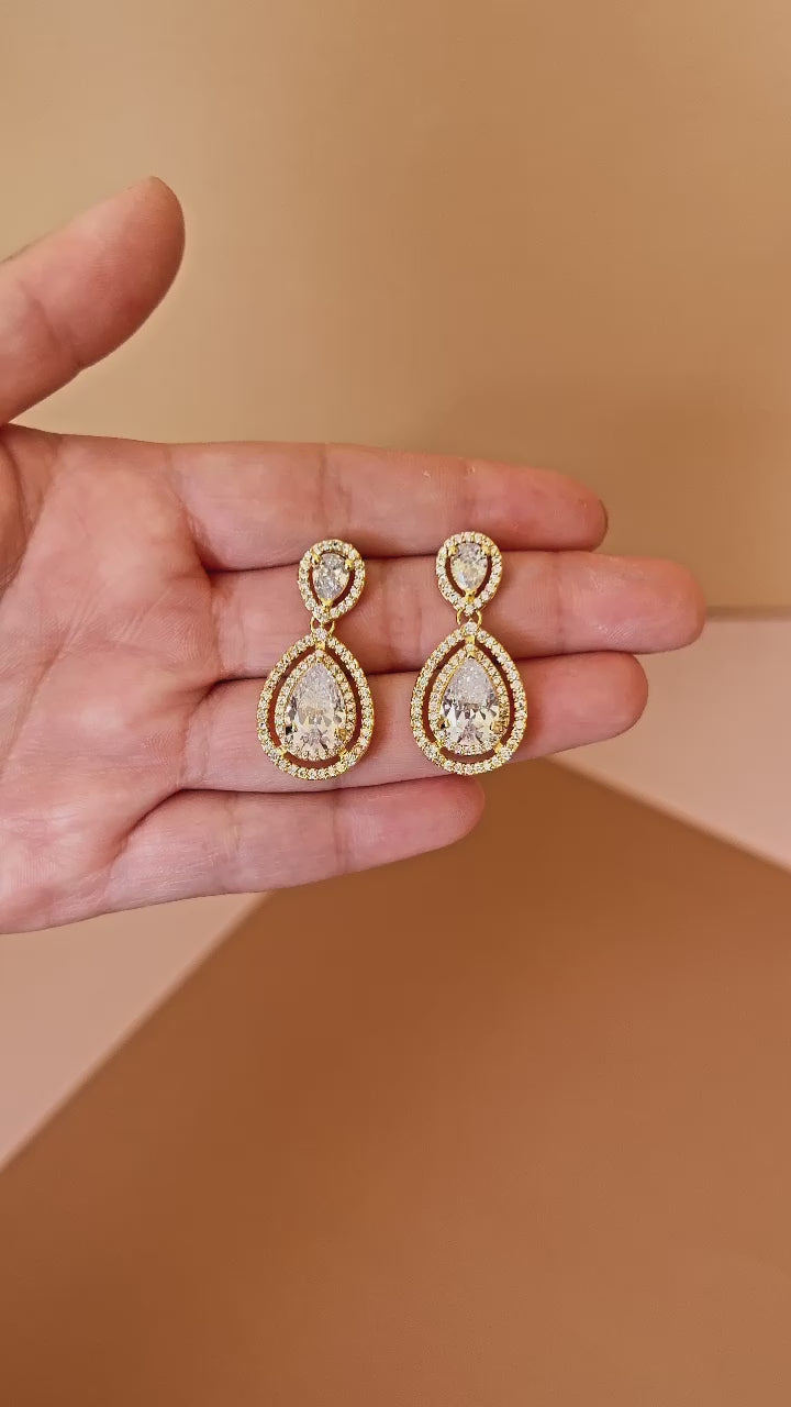 DESTINEE Simulated Diamond Drop Earrings