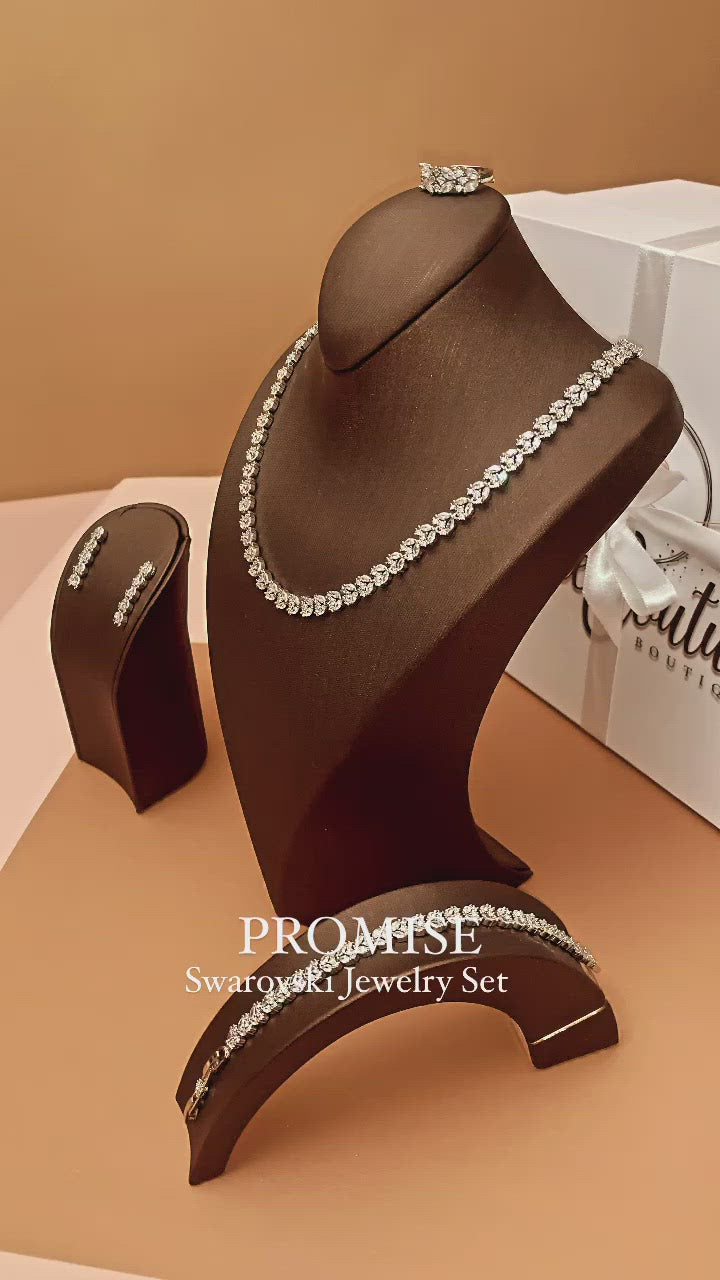 PROMISE Jewelry Set with Necklace, Bracelet, Drop Earrings, and Ring *Final Sale*