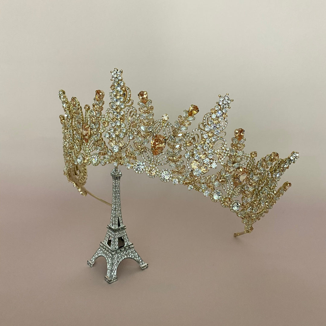 Gloria high quality Swarovski crystal mini crown made to order