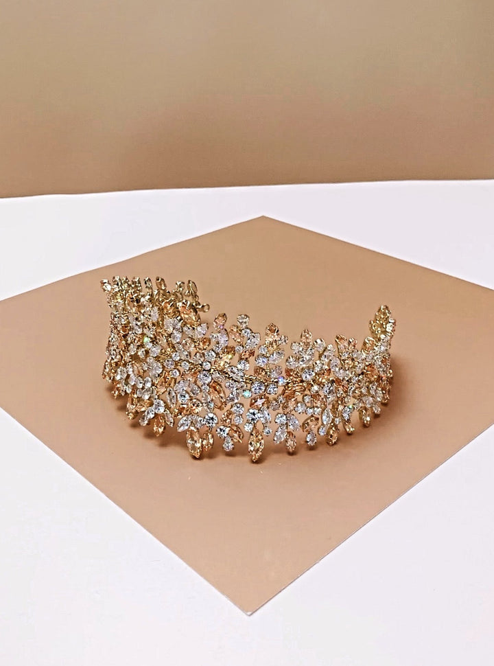 BELLE Bridal Headband, Swarovski Wedding Headpiece