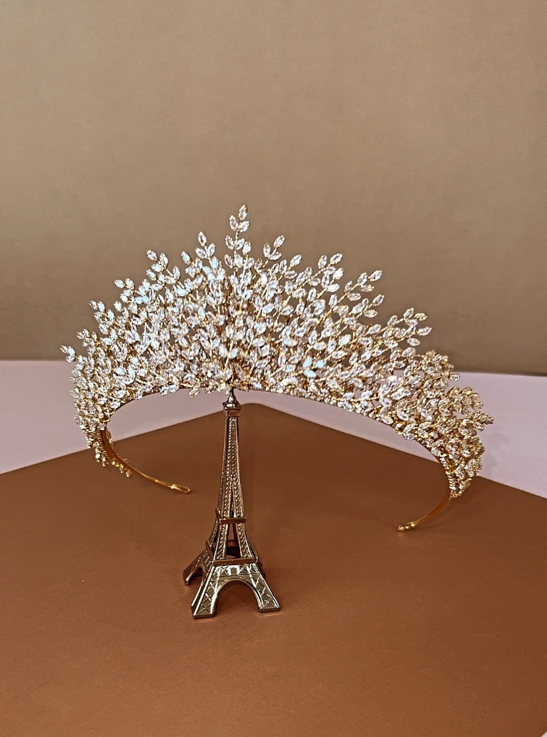 ANTONELLA Leaf 3-D Swarovski Tiara