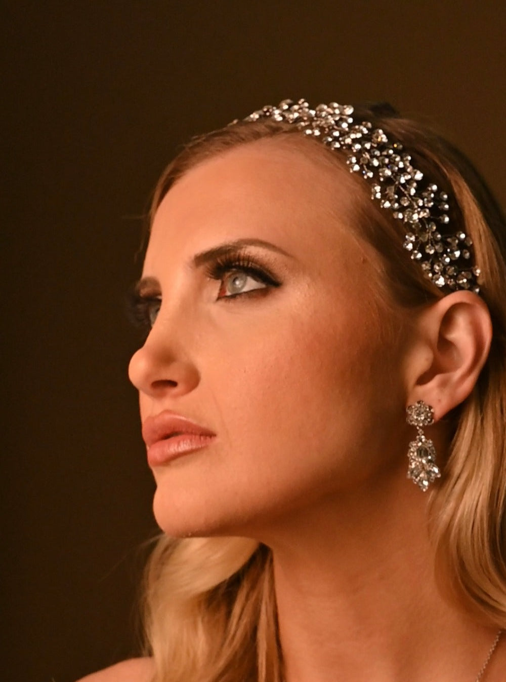 MARIT Swarovski Bridal Headpiece With Stunning Shine