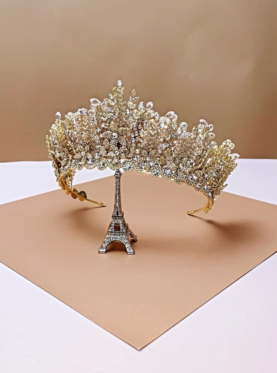 ELISABETTA Swarovski Wedding Tiara, 3D Bridal Tiara