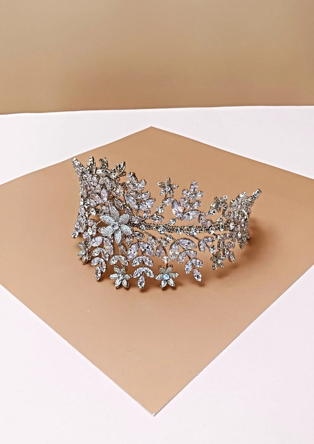 AMORETTE Bridal Headpiece,  Swarovski Crystals Headband