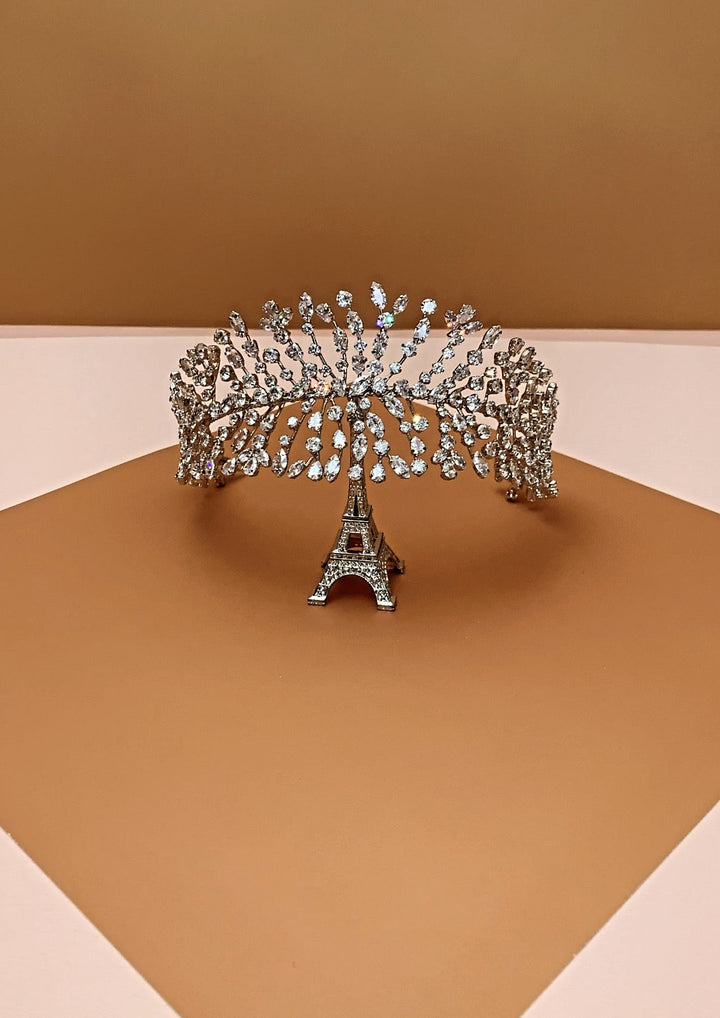 PRINCESA Bridal Headband, Swarovski Wedding Headpiece