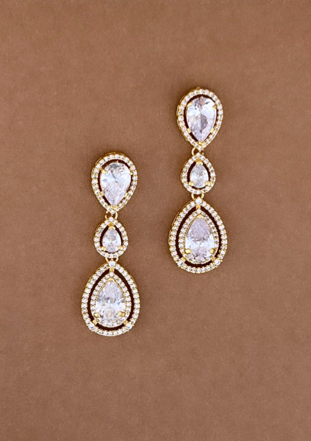 MOLLY Simulated Diamond Drop Earrings