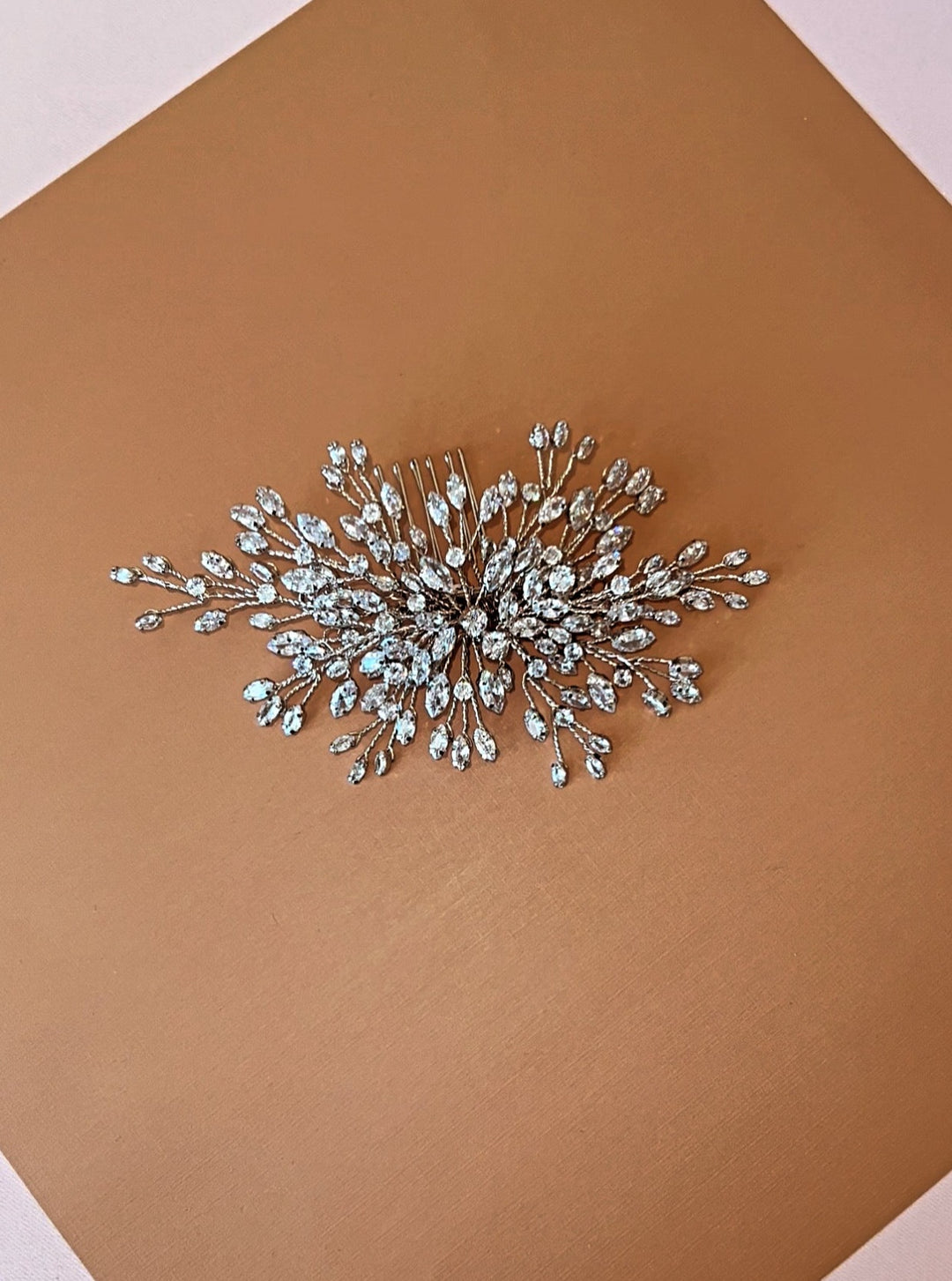 LUSSO Swarovski Hair Comb, Wedding Headpiece - Side Piece