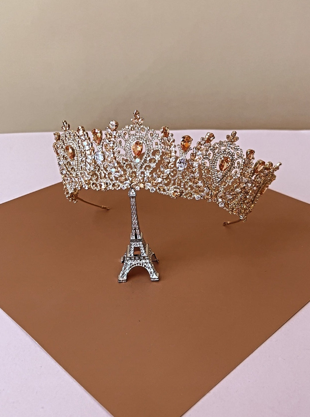 ANGELIKA Bridal or Quinceanera Crown with Swarovski Crystals