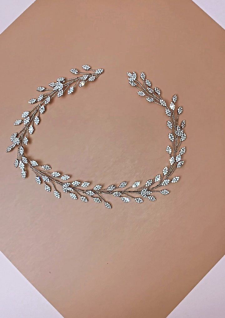 ELSA Swarovski Bridal Headband, Wedding Hair Vine