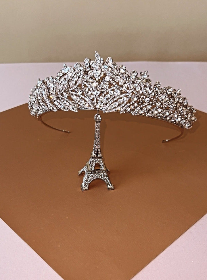 LILLIBETH Luxurious 3-D Swarovski Bridal Princess Tiara