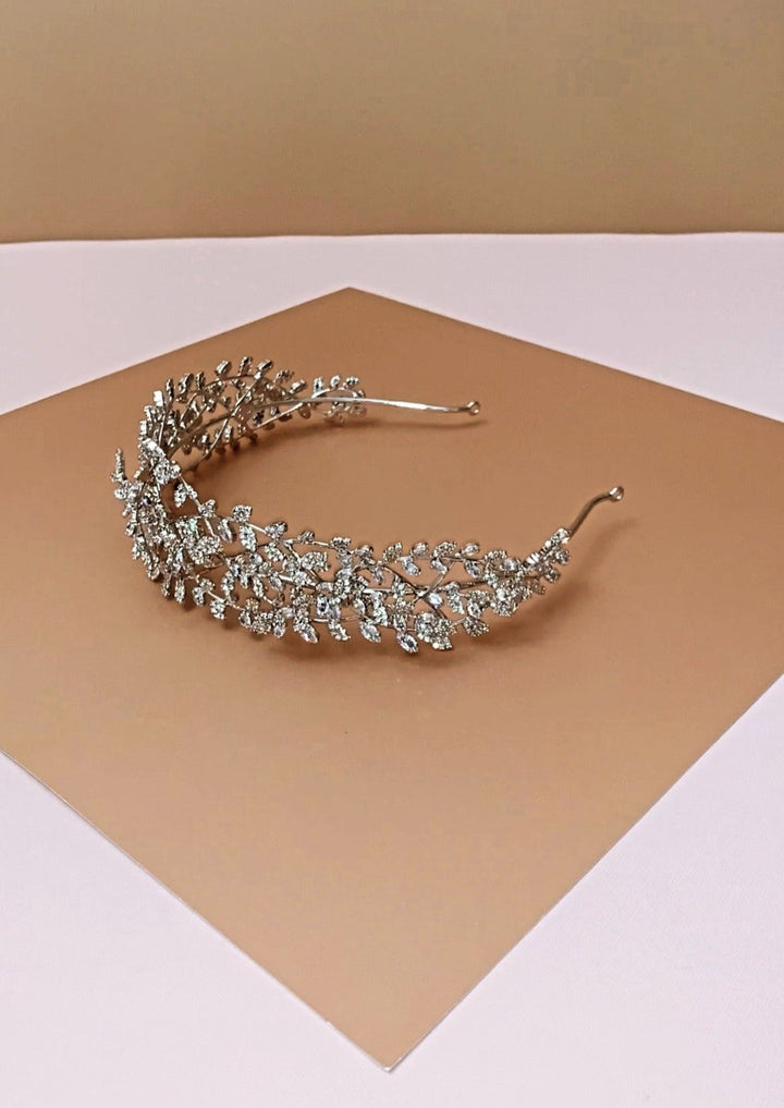 INNA Stunning 3-D Swarovski Bridal Headband