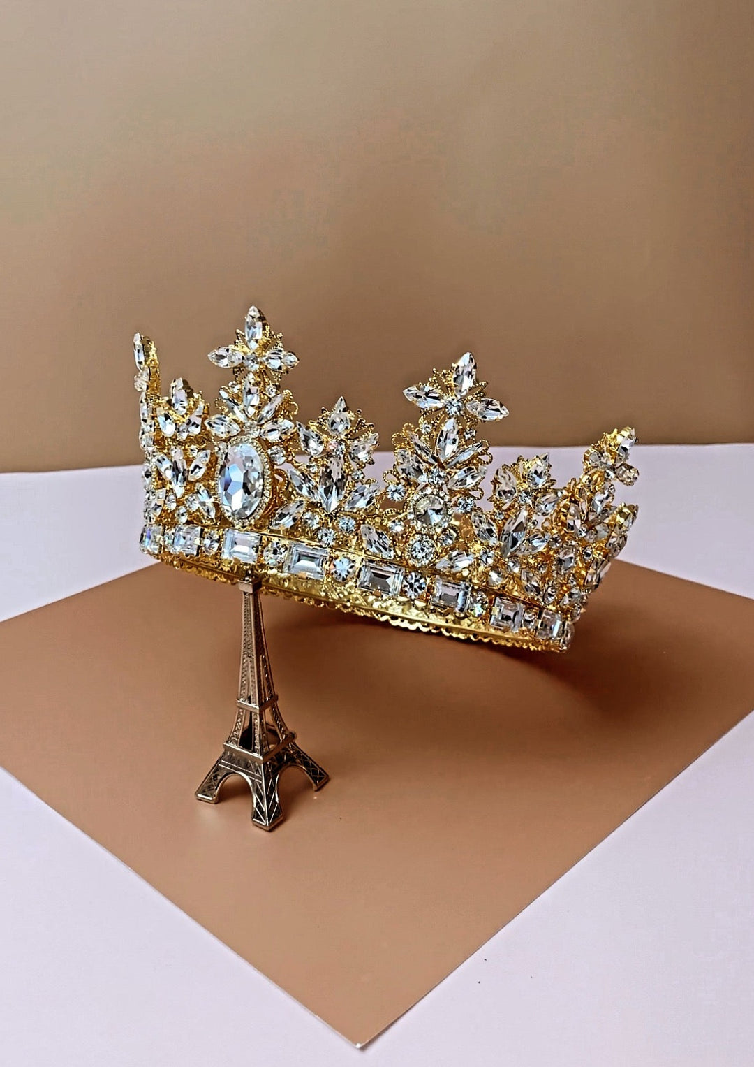 ROYAL LUXE Wedding Crown for Royal Wedding