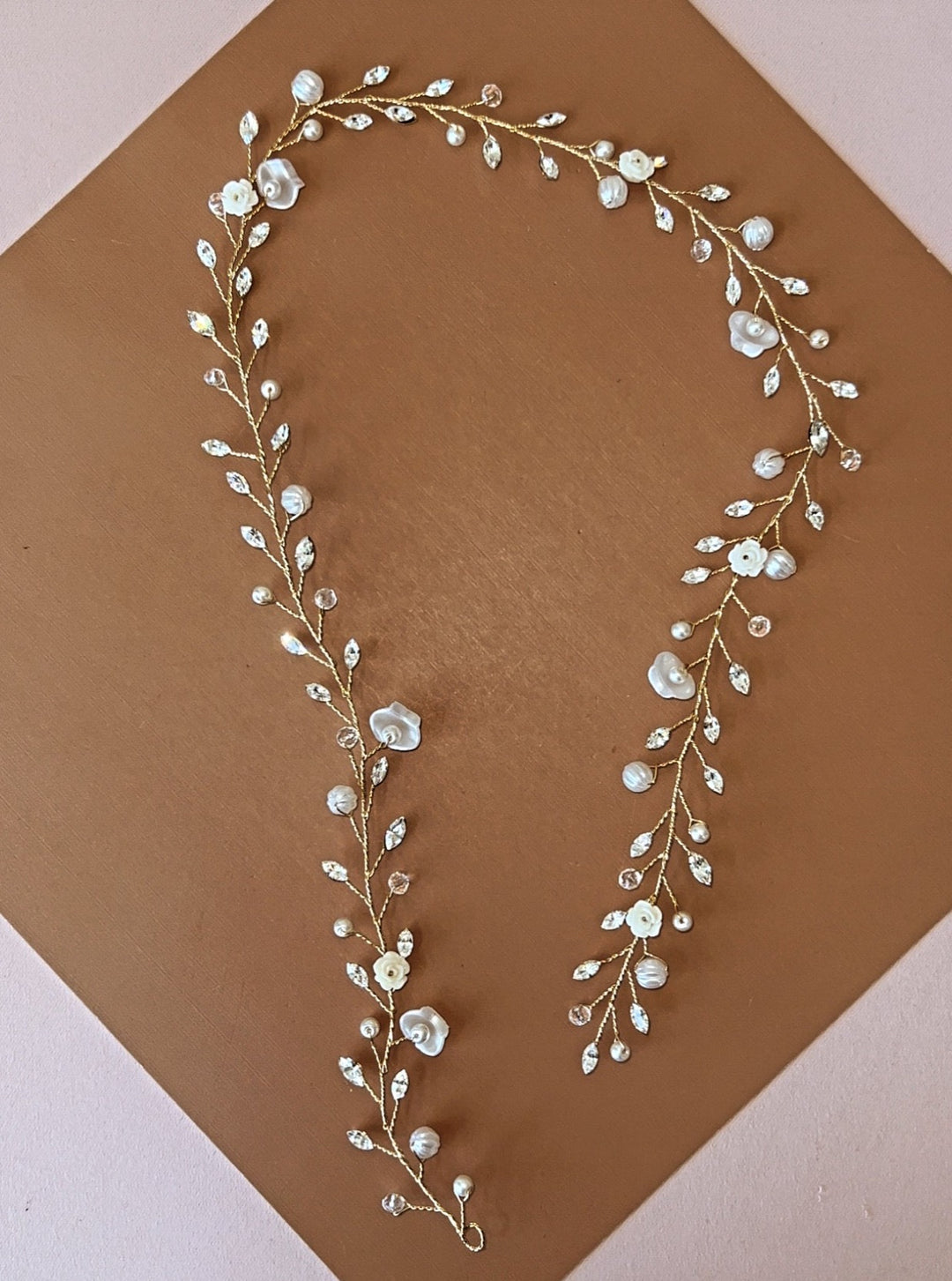 IVORY -  Swarovski Hair Vine