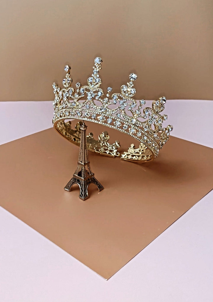 GWYNETH Swarovski Bridal Princess Full Crown