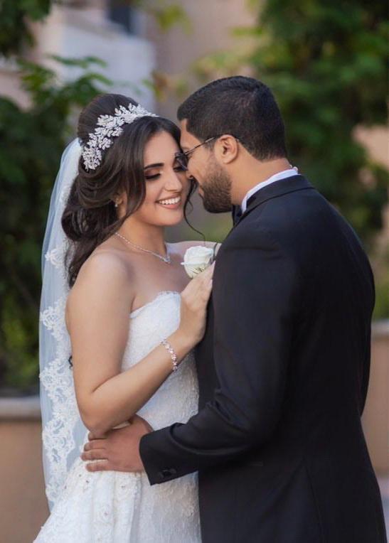 Ellee Real Bride Adorned with AURELIA Swarovski Most Luxurious Bridal Headpiece, Bridal Headband