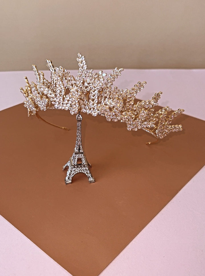 CELESTE Gorgeous Swarovski Bridal and Wedding Tiara, 3D Tiara