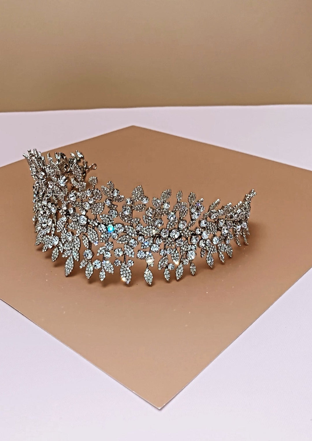 DANIELLA Weddinng Headband with Luxurious Cubic Zirconia