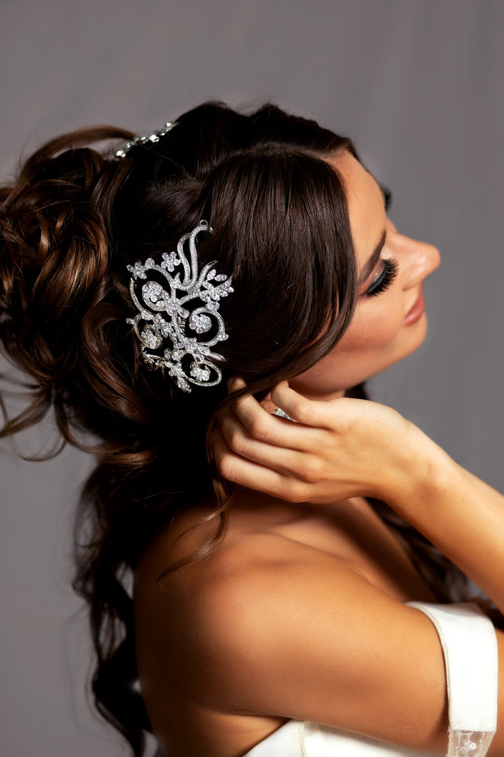 VIVIANA Swarovski Hair Comb, Wedding Headpiece